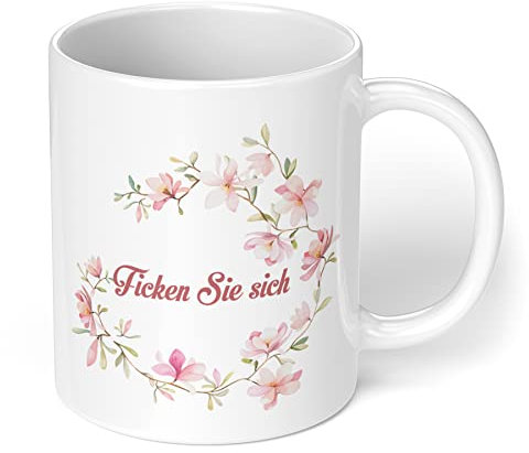 True Statements Lustige Büro Tasse mit Spruch Ficken Sie Sich - Kaffeetasse, Kaffeebecher, Chef, Mitarbeiter, fürs Büro, Arbeit, Homeoffice - innen weiß