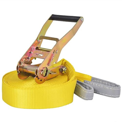 vidaXL Slackline Slackline 15m x 50mm 150kg gelb