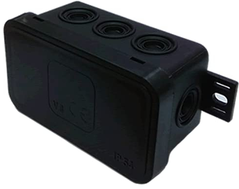 Feuchtraum Abzweigdose Abzweigkasten Verteilerkasten IP54 V8 80x45x41mm Schwarz