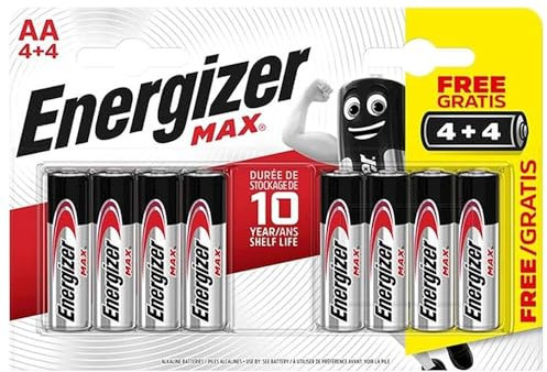 S15267 ENERGIZER AA MAX, PACK OF 4+4