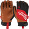 Milwaukee Unisex 4932471913 LEATHER GLOVES MILWAUKEE HYBRID L 9, Rot Schwarz, Gr e 9 1er Pack EU