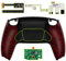 eXtremeRate Rise Remap Kit Programmable pour ps5 Manette BDM-010&020, Coque Arrière Redessinée avec 2 Palette pour ps5 Manette, Carte améliorée, Rouge Texturé