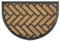 OLIVO.shop | PROMO - Zerbino in cocco intrecciato e gomma, tappeto ingresso casa mezzaluna 40x60 cm (DISEGNO 2)