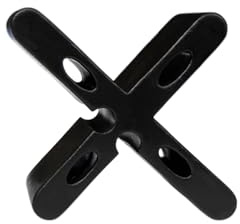 15mm Height Stone Slabs Spacers Black Colour Concrete Sheet Spacers Yard Garden Brick Floor Joint Spacers with Breaking Point T Spacers (Black Color)