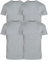 JRC Just Royal Clothing Pack of 4 Mens Short Sleeve Crewneck T-Shirts, Casual Round Neck Tops (Heather Grey, XL)