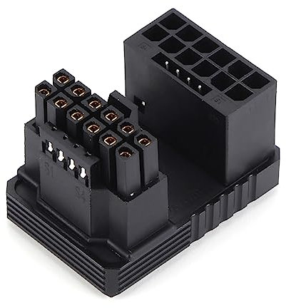 Fiorky ATX3.0 Graphics Card GPU Power Supply Adapter 16Pin 600W 180 Degree Graphics Card Power Interface STD/RVS Heat Dissipation Silicone Sheet RTX 4090 4080 4070 Ti 3090 Ti Graphics Card