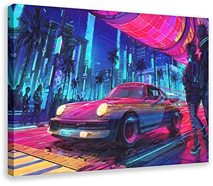 80er Jahre Retro Poster Leinwand Poster Schlafzimmer Dekor Sport Landschaft Büro Zimmer Dekor Geschenk Rahmenstil 60 x 90 cm