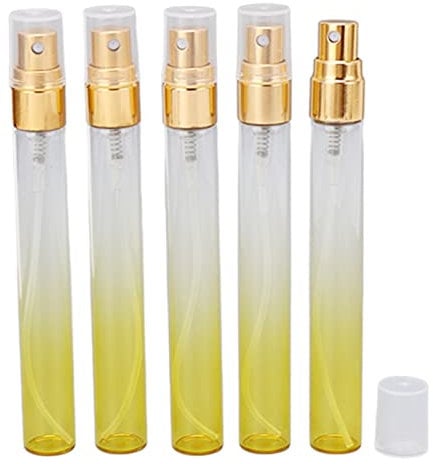 Botella de Perfume, Mini Atomizador de Perfume Recargable de 10 Ml de Moda de Color Claro Vacío para Viajes