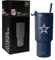 Simple Modern Offiziell lizenzierter NFL Dallas Cowboys Becher mit Klappdeckel und Strohhalmen, isolierter Becher aus Edelstahl, Geschenke für Männer und Frauen, Trek Collection, Dallas Cowboys