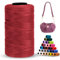 LEREATI Hilo Macrame 1mm x 230m Poliéster Cuerda Macrame 1mm Cuerda Manualidades, Hilos Macrame para Hacer Pulseras Ganchillo Bolsa Sombrero Abalorios Bisuteria Regalo para Tejedor (Fucsia)