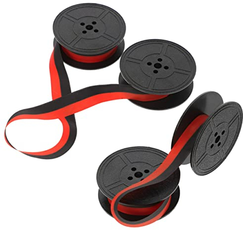 CAXUSD 2sätze Schreibmaschinenfarbband Rot Schwarz Ersatzschreibmaschinenfarbband Universalschreibmaschinenfarbband Aus Nylon Klare Tinte Ohne Verblassen Geeignet Für Manuelle Schreibmasc