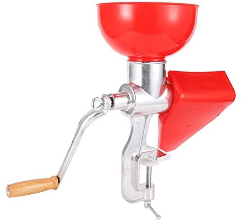 Exprimidor de Tomate para Enlatar Máquina para Hacer de Tomate Colador de Tomate de Aleación de Aluminio Exprimidor Manual Grueso para Frutas Tomate Limón Naranja Verduras