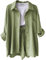 Elegant Damen Hosenanzug Sommer Set - Lounge Wear Kurze Jogginganzug Casual Outfit Sport Anzug Mit Kurze Hose Und Top (2-Light Green, S)
