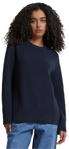 Urban Classics Damen Ladies Rib Knit Sweater Navy, L