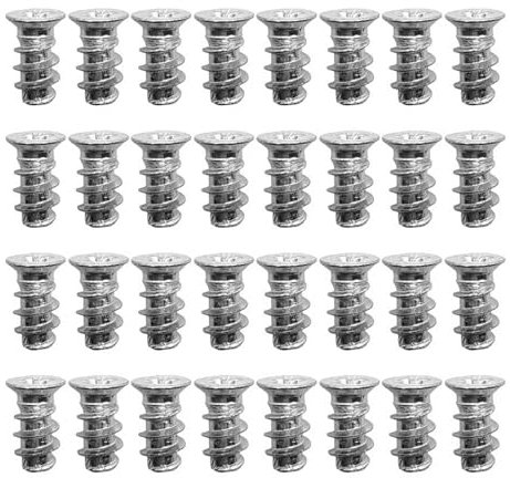 JinliangGuo 50Pcs Flat Countersunk Head Zinc Hinge Screws, #0-80, 1.25mm Pitch, Silver, for Kitchen Cabinets Doors