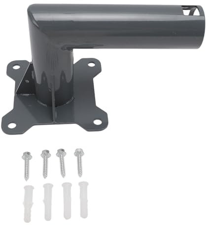 Support D'antenne Parabolique pour V2, Gris Support de Toit Internet par Satellite Support de Poteau d'angle Vertical Support Mural de Remplacement