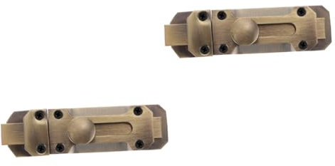 OSALADI 2 Pezzi Di Serratura Scorrevole Per Porta in Legno Retrò in Lega Di Zinco Per La Sicurezza Domestica