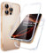 Clear Case For Apple iPhone 16 Pro Max (2024) 360° Front And Back Protection Transparent Silicone Phone Cover 2 in 1 Case For iPhone 16 Pro Max 6.9'' (Clear)