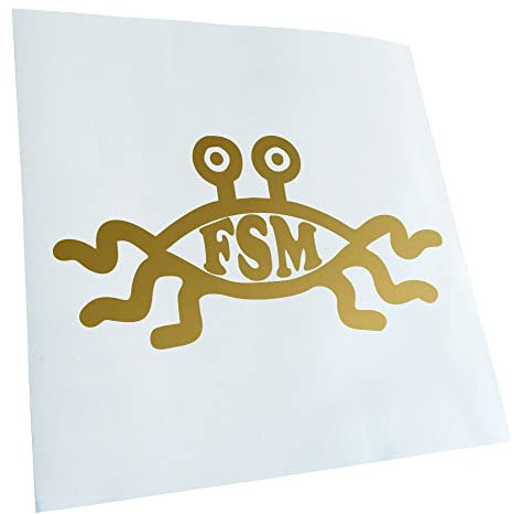 Kiwistar - Autoaufkleber - Gold - 20x10cm FSM - Heckscheibe Auto Aufkleber wetterfest für Kfz LKW Mofa Truck - Sticker außen selbstklebend Tuning Zubehör für Fenster Fahrzeug Scheibe