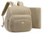 MAPLELILY Wickeltasche Rucksack mit Wickelunterlage – Baby Essentials Reise-Wickeltasche für Mädchen, Baby-Wickelrucksack für Mama, Braun Taupe, Leichter, stilvoller Wickeltaschen-Rucksack