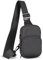 LGZADD Handy-Holster Neopren-Umhängetasche mit Schultergurt, leichte Brusttasche, kompatibel mit Reisen, Sport, Laufen, Wandern, Schwarz, Schwarz, Einheitsgröße
