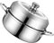 HOMOBABE 1pieza Olla Vaporera Multifuncional De Acero Inoxidable Para Cocción Saludable Para Cocinas De Inducción y Preparación De Verduras y Huevos