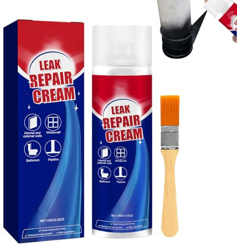 Liquid Imperméabilisant - Liquide de Réparation des Fuites pour Murs et Toitures en Apply,Bouche-Fissures pour Murs à Séchage Rapide et pour Fenêtres, Salle de Bain et Carrelage en Béton