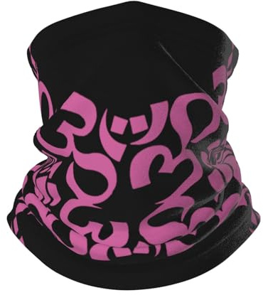 Cache-Col Yoga Om Lotus Décoration Faciale Imprimé Protection du Visage Respirant Headwrap, pour Yoga, Ski, Sports, Course À Pied, 26x30cm