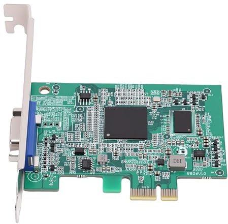 Zopsc Scheda grafica PCIe, 512 MB di memoria video Interfaccia VGA a basso consumo energetico Nessun rumore Plug and Play, con interfaccia PCI a doppio slot per computer desktop Modalità di