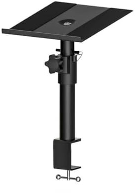Teuypty Desktop Stand Adjustable Height Clamp Mount for Studio-Grade Speaker Platform for Studio Monitors Computer Speakers