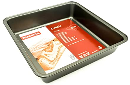 Tescoma 623062 Delicia Teglia da Forno Quadrata, 24 x 24 cm, Colore Grigio