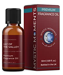 Mystic Moments | Lily of The Valley Fragrance Oil - 50ml - Perfect for Soaps, Candles, Bath Bombs, Oil Burners, Diffusers and Skin & Hair Care Items
