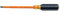 Klein Tools 602-7-INS Flathead Screwdriver, 5/16-Inch Cabinet Tip, Insulated, 7-Inch Shank, Made in USA