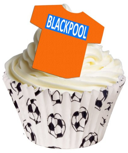 12 Edible Football Shirts- Blackpool