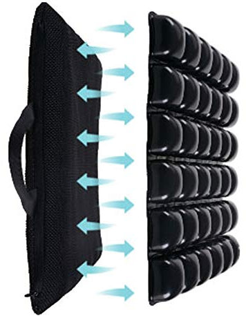 ZHONG@Luftaufblasbare Kissen, 2in1 Luftaufblasbare Orthopädische Sitz- und Rückenkissen Zur Linderung von Rücken, Ischias, Sitzpolster für Autos, Anti-Dekubitus-Matratzen-Rollstuhlkissen Akne