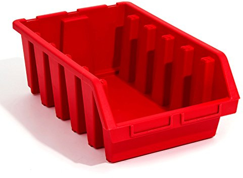 10 Stck. Ergobox Box Stapelboxen rot Gr.5 Regalbox 500x330x187 Kunststoff