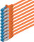 1aTTack.de 3 meter - CAT6a - network cable orange - 10 pieces CAT 6 A patch cable 10000 Mbit s SFTP PIMF 500 MHz compatible with CAT5 CAT6 CAT7 DSL Internet Switch Router