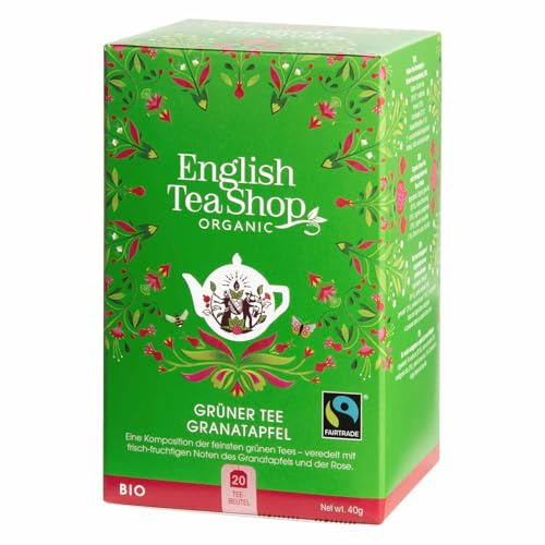 ETS - Grüner Tee Granatapfel, BIO Fairtrade, 20 Teebeutel