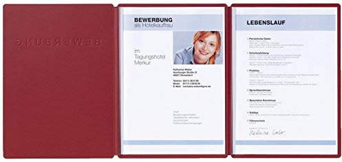 Pagna Bewerbungsmappe Supreme 3-teilig, aus satiniertem Premium-Karton