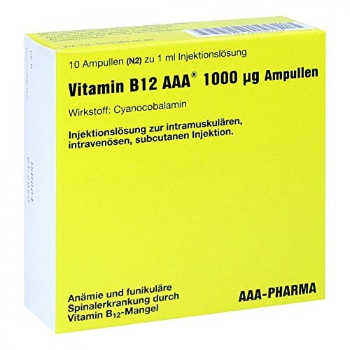 VITAMIN B12 AAA 1000 µg Ampullen Injektionslsg. 10X1 ml