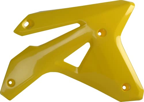 Polisport 8428500001 - Radiator Covers Solid and Durable Compatible with Suzuki Motorcycles in Yellow