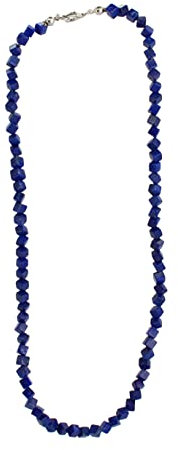Budawi® Lapislazuli Kette Halskette Collier Würfel 925 Silber Karabiner