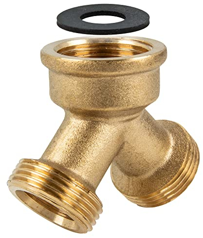 tecuro de répartiteur 2 voies répartiteur 3/4 pour raccorder 2 appareils laiton poli