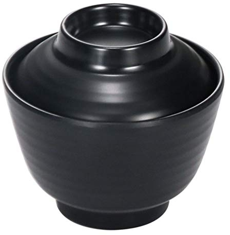 HEMOTON Miso Bowl Mit Deckel Japanische Suppenschüssel Aus -Imitation Porzellan Kleine Schüssel Für Miso Suppe Ramen Und Salat Insektensicher Staubdicht 3.74 Zoll