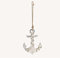 XL Anker Silber Farben 29x22x1cm Dekoanker Seil Windspiel Hänger Maritime Deko Metallanker zum Hängen maritim Dekoration Nautica Bootsanker Gartendeko Muttertag Vatertag