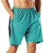HMIYA Herren Sport Shorts Schnell Trocknend Kurze Hose mit Reißverschlusstasch (Grüner See, XL)