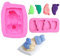 Bébé Gâteau Moule en Silicone 3D en Forme Bébé Motifs Moule en Silicone pour Fondant Chocolat Moule à Fondant en pour Pieds de Bébé Outils de Cuisson Décoration de Gâteau Fondant Savon bébé(2 Pièces)