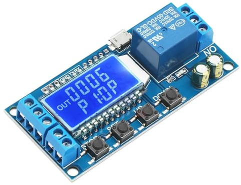 DollaTek 6-30V Timer-Verzögerungs zyklus Relais modul DC 5 V 0.01s-9999 Minuten Trigger-Schaltrelaisplatine mit LCD-Display