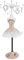 Tissting Manichino Porta Collane Girevole, Supporto Staffa Rack Organizzatore Braccialetti Torre Anelli, Resina, 25 cm, per Home Decorazione
