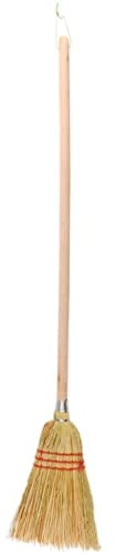 Esschert Design Stroh Hexen Kinder Besen H=100cm Garten Holz mit Holzstiel